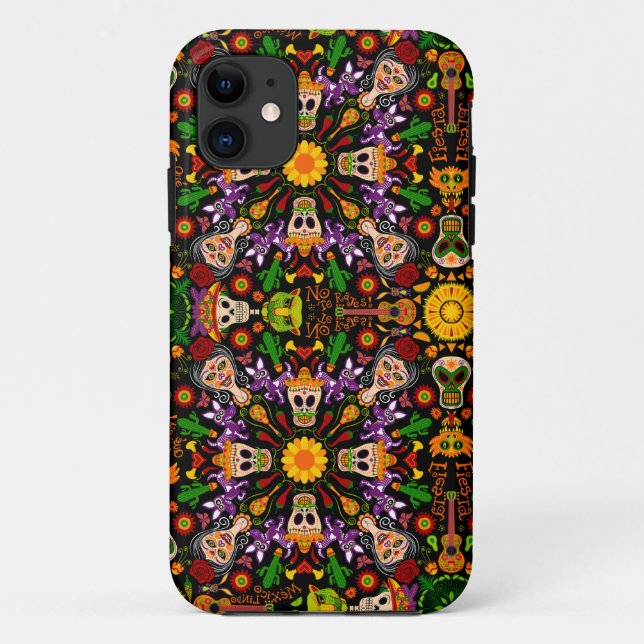 Funda De Case-Mate Para iPhone Celebrar el Día de los Muertos al estilo mexicano (Reverso)