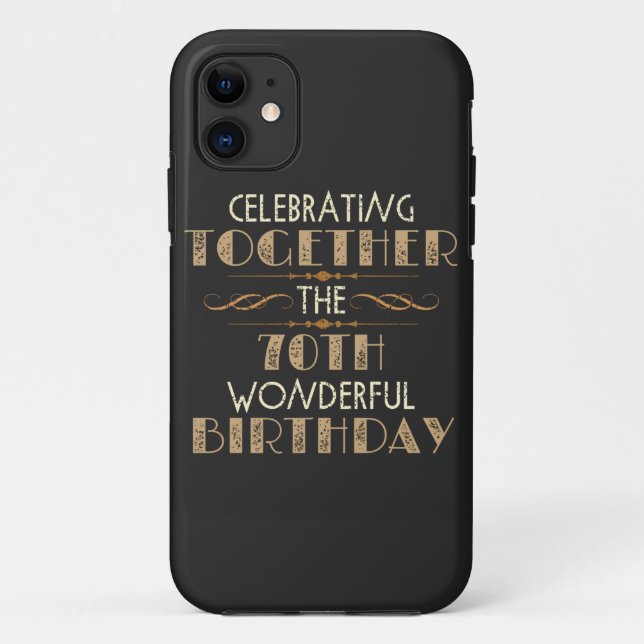 Funda De Case-Mate Para iPhone celebrating the 70th birthday (Reverso)