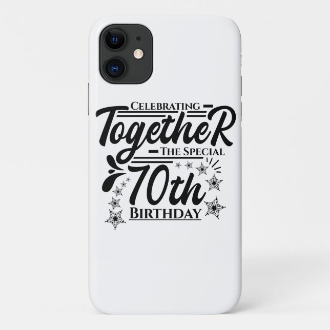 Funda De Case-Mate Para iPhone celebrating the 70th birthday (Reverso)