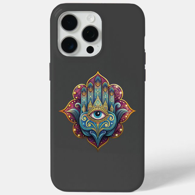 Funda De Case-Mate Para iPhone Celestial Hamsa  (Reverso )