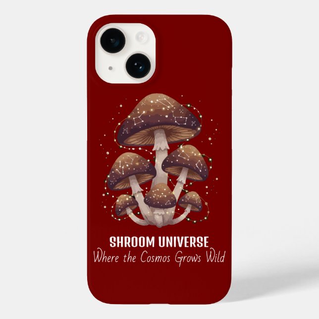 Funda De Case-Mate Para iPhone Celestial Mushroom Constellation Universe (Reverso )