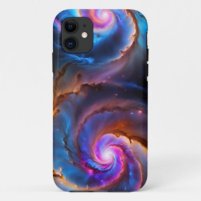 Funda De Case-Mate Para iPhone "Celestio" - Nebulosa y galaxias (Reverso)