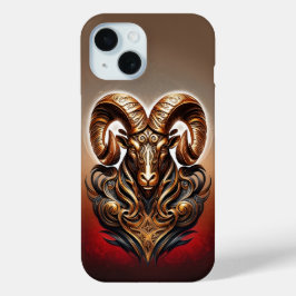 Funda Para iPhone 15 Celtic Tribal Aries Zodiac Phone Case 