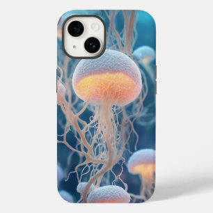 Funda Para iPhone 14 De Case-Mate "Células humanas blancas pasteles 3D con raíces
