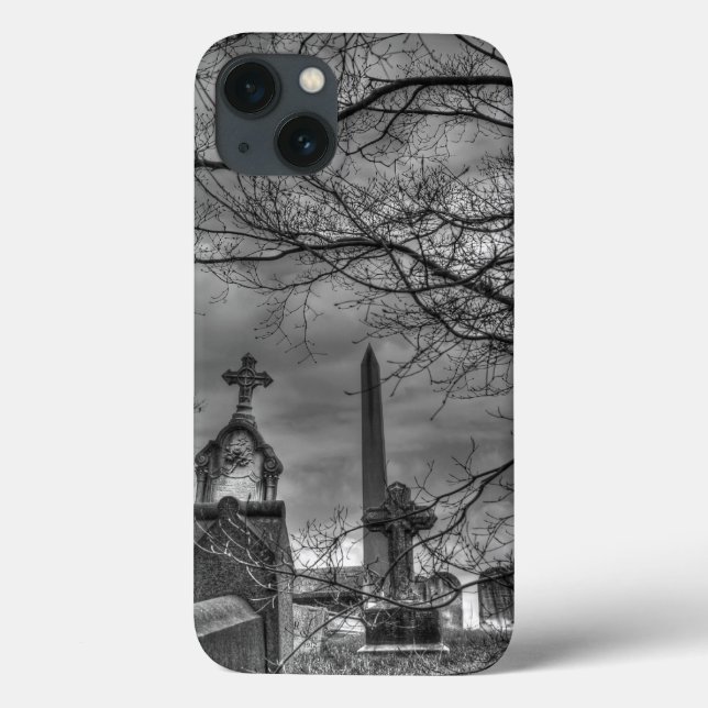 Funda De Case-Mate Para iPhone cementerio de eerie (Reverso)