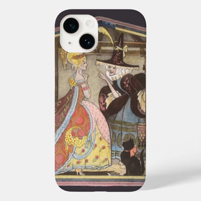 Funda De Case-Mate Para iPhone Cenicienta y Madrina lechera, cuento de hadas vend (Reverso )