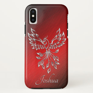 Funda Para iPhone X Cenizas negras rojas y Phoenix personales