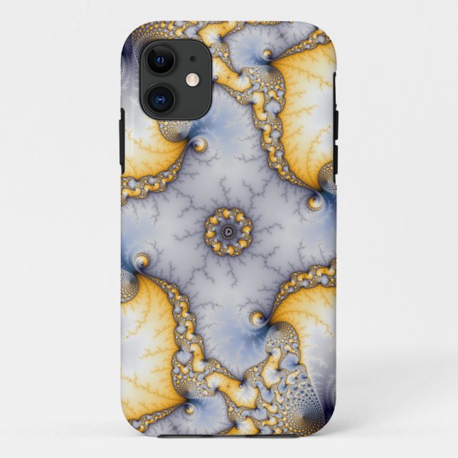Funda De Case-Mate Para iPhone Central - Arte Fractal (Reverso)