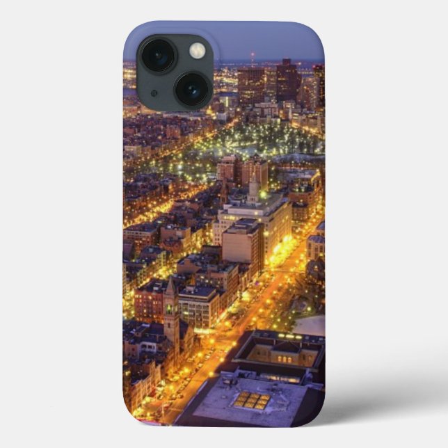 Funda De Case-Mate Para iPhone Centro de Boston y Hancock Tower (Reverso)