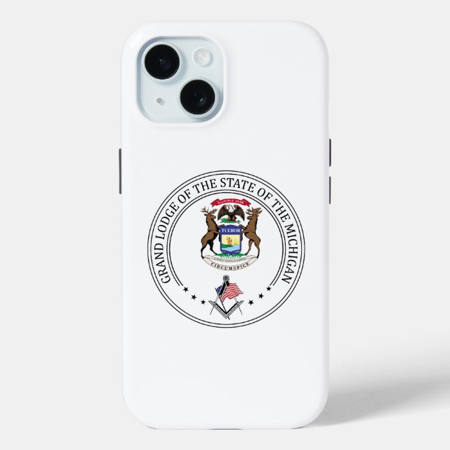 Funda De Case-Mate Para iPhone Centro de masonería del estado de Michigan (Reverso )