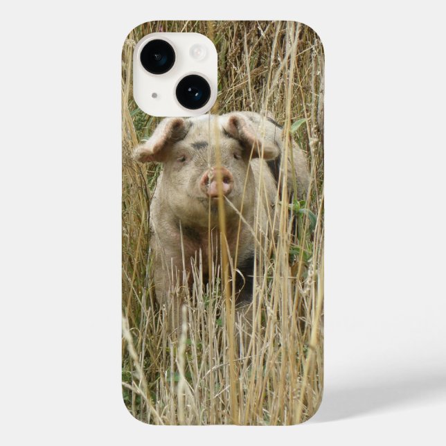 Funda De Case-Mate Para iPhone Cerdito Manchado Adorable (Reverso )