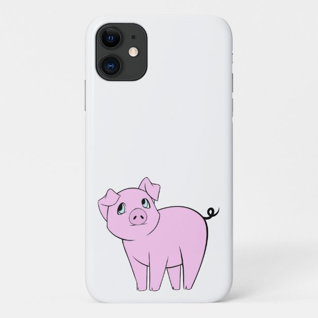 Funda De Case-Mate Para iPhone Cerdo, Cerdito, cerdo, cerdo rosado, animal de gra (Reverso)