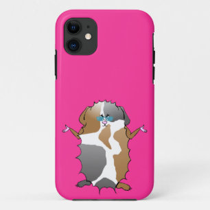 Funda Para iPhone 11 Cerdo de Guay en Guinea abisina con gafas de sol