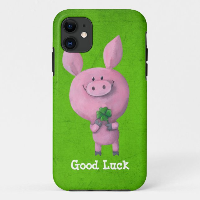Funda De Case-Mate Para iPhone Cerdo de la buena suerte (Reverso)