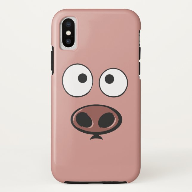 Funda De Case-Mate Para iPhone Cerdo divertido (Reverso)