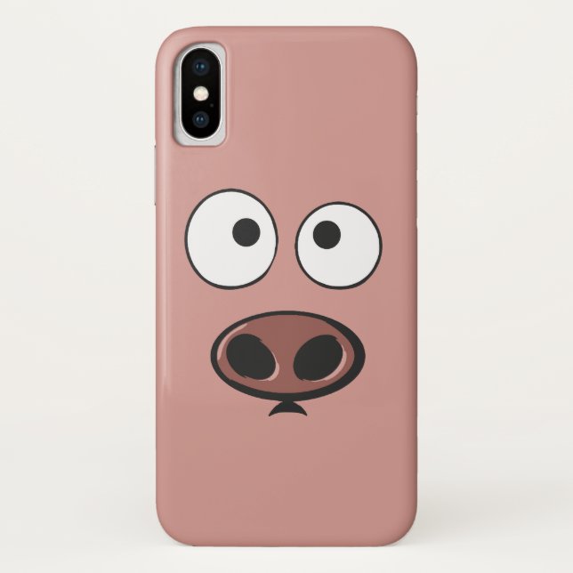 Funda De Case-Mate Para iPhone Cerdo divertido (Reverso)
