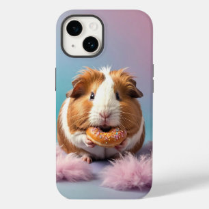 Funda Para iPhone 14 De Case-Mate Cerdo guineano con gradiente Donut Pastel