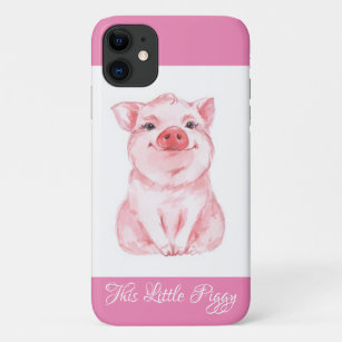 Funda Para iPhone 11 Cerdo rosa Adorable