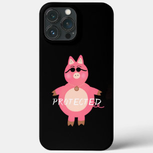 Funda Para iPhone 13 Pro Max Cerdo rosa gracioso