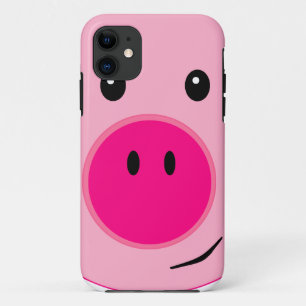 Funda Para iPhone 11 Cerdo rosado
