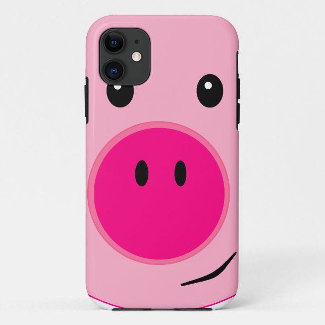 Funda De Case-Mate Para iPhone Cerdo rosado (Reverso)