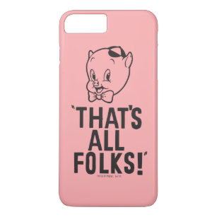 Funda Para iPhone 8 Plus/7 Plus Cerdo típico de cerdo "¡eso es todo gente!"
