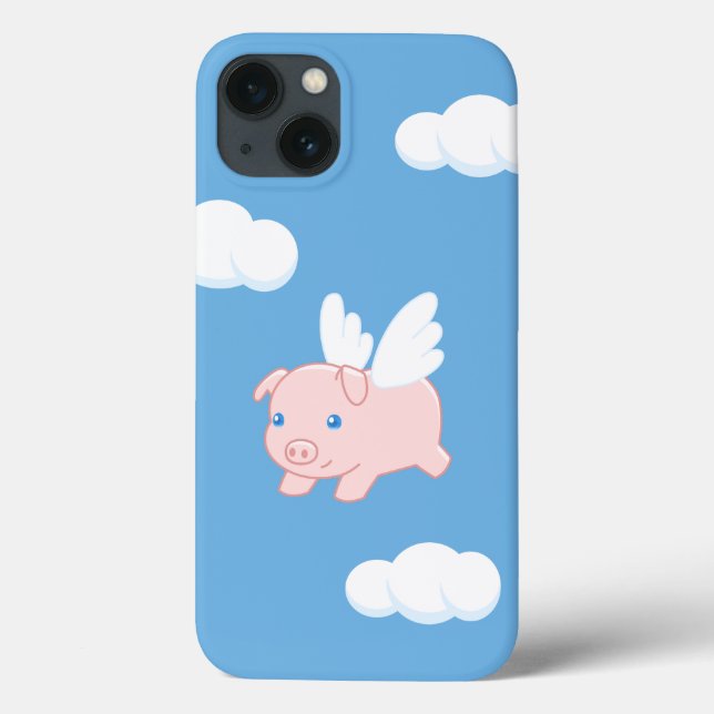 Funda De Case-Mate Para iPhone Cerdo volador - lechón con alas (Reverso)