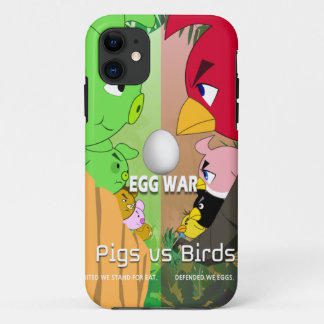 Funda Para iPhone 11 Cerdos vs pájaros Parte3. Huevo Guerra/parodia