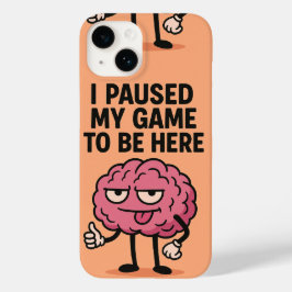 Funda Para iPhone 14 De Case-Mate "Cerebro del juego en pausa - Modo de juego activa