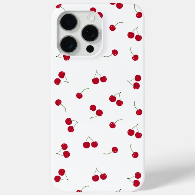 Funda De Case-Mate Para iPhone Cereza Cerezas (Reverso )