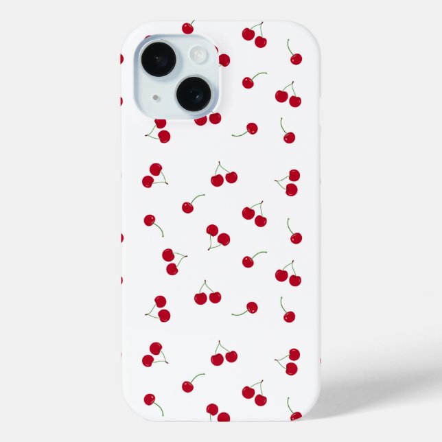 Funda De Case-Mate Para iPhone Cereza Cerezas (Reverso )