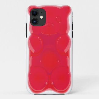 Funda Para iPhone 11 CEREZA gomosa del caso del iPhone del oso