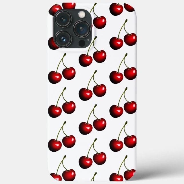 Funda De Case-Mate Para iPhone Cereza Roja Dulce (Reverso )