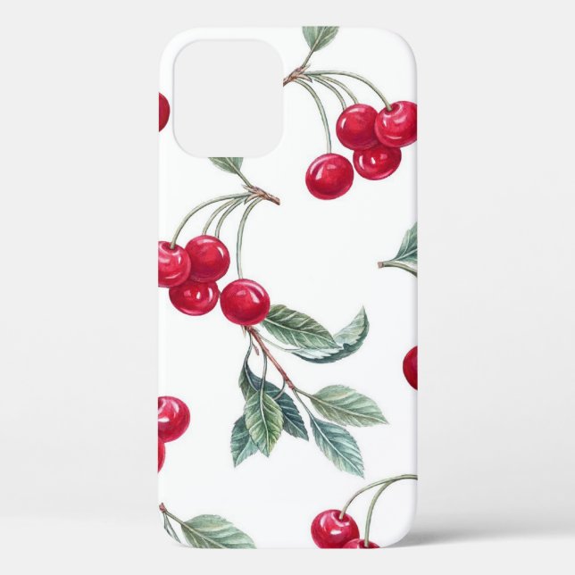 Funda De Case-Mate Para iPhone Cerezas (Reverso )