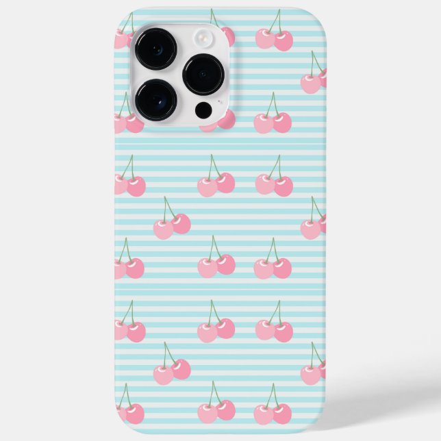Funda De Case-Mate Para iPhone Cerezas Rosadas Verano (Reverso)