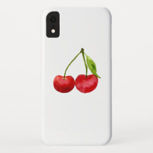 Funda Para iPhone XR Cerezos rojos cerezos de color de agua