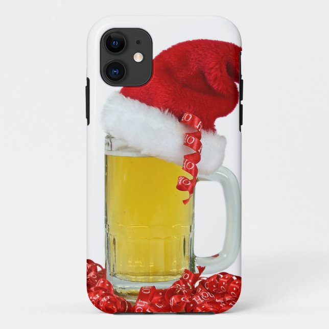 Funda De Case-Mate Para iPhone Cerveza de Santa (Reverso)