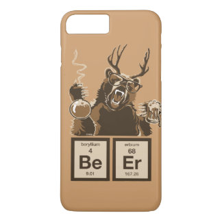 Funda Para iPhone 8 Plus/7 Plus Cerveza descubierta con oso de química