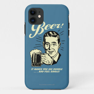 Funda Para iPhone 11 Cerveza: Hace que usted ve el doble