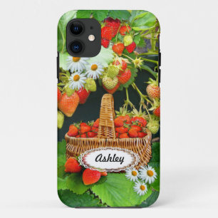 Funda Para iPhone 11 Cesta de fresa