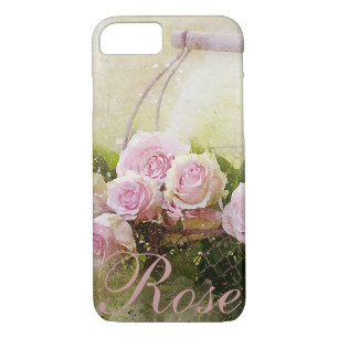 Funda Para iPhone 8/7 Cesta rosa rosa
