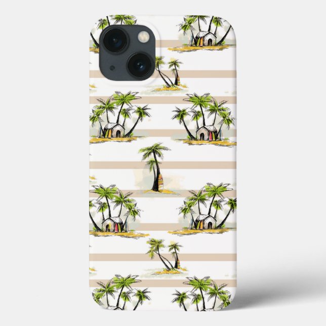 Funda De Case-Mate Para iPhone Chaca Tropical Y Palmeras (Reverso)