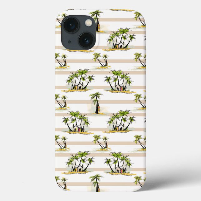 Funda De Case-Mate Para iPhone Chaca Tropical Y Palmeras (Reverso)