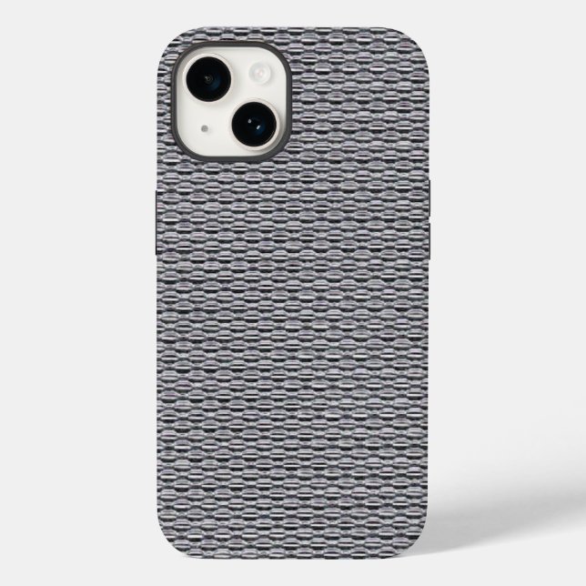 Funda De Case-Mate Para iPhone Chainmaille plateado (Reverso )