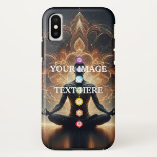 Funda Para iPhone X Chakras de Yoga Personalizados con Tu Propia Foto