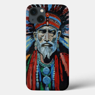 Funda Para iPhone 13 chamán, brujo, protector, amuleto, abuelo