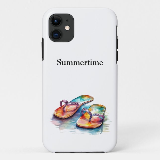 Funda De Case-Mate Para iPhone Chanclas Arcoíris Reef, personalizadas (Reverso)