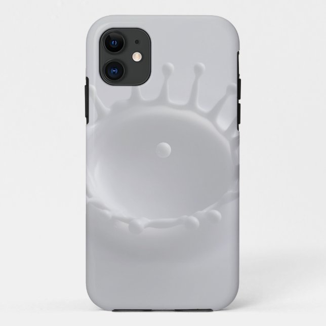 Funda De Case-Mate Para iPhone Chapoteo de la leche (Reverso)