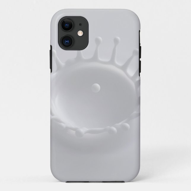 Funda De Case-Mate Para iPhone Chapoteo de la leche (Reverso)