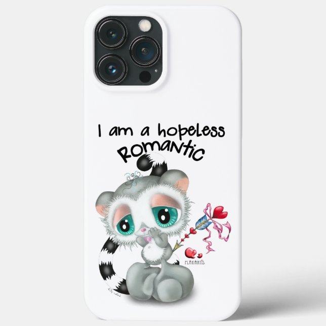 Funda De Case-Mate Para iPhone Charming Lemur with Heart Cupid Arrow – Sweet Love (Reverso )